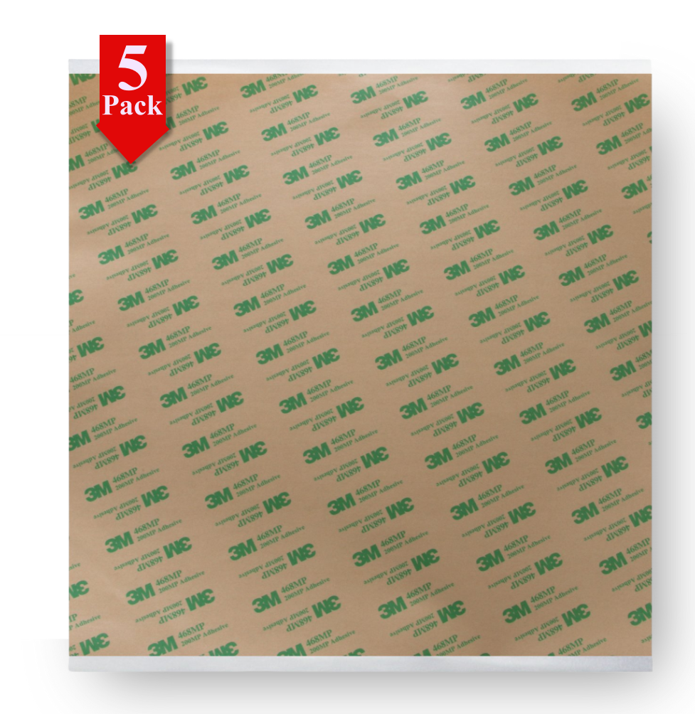 Wilbur’s Finest 3M 468MP Double Sided Adhesive Transfer Tape Sheets 12” x 12”